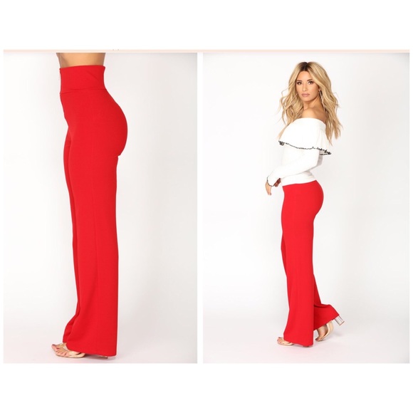 NWT Sandra High Rise Pants - Red - Picture 3 of 6